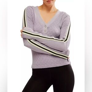 FP MOVEMENT FREE PEOPLE Recovery Layer Long Sleeve Top Trailblazer Combo